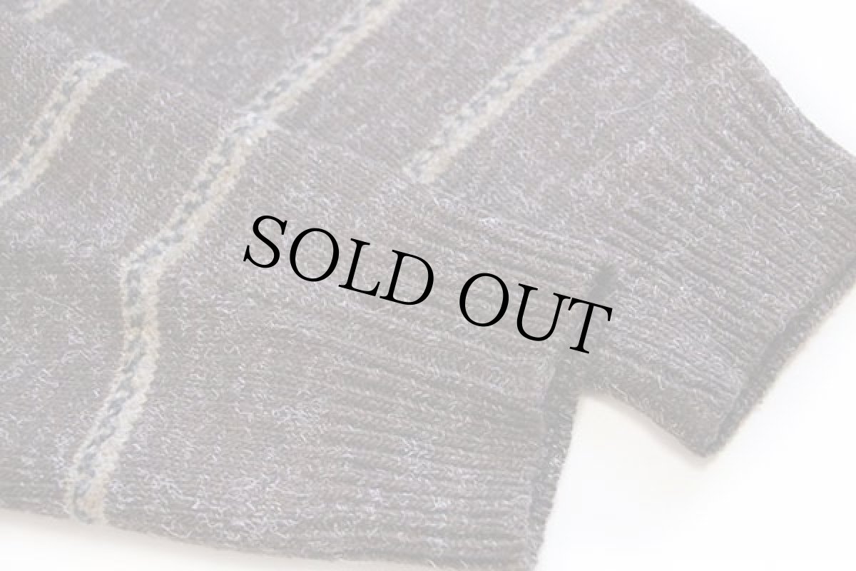 画像6: 90s イタリア製 SouthCoast ボーダー 切り替え デザイン シェットランドウール×アクリル×アルパカニット セーター 54 (6)