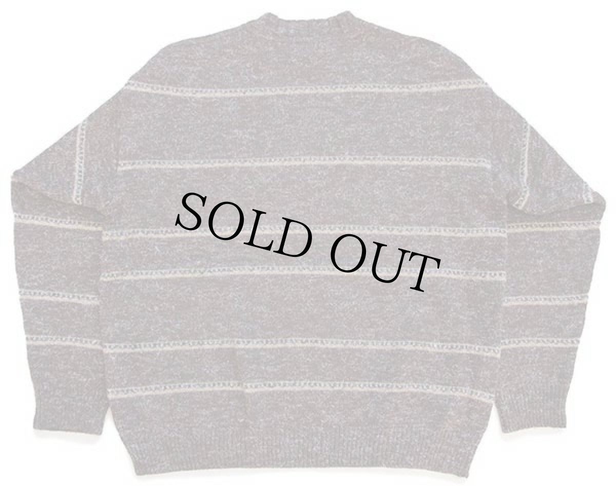 画像2: 90s イタリア製 SouthCoast ボーダー 切り替え デザイン シェットランドウール×アクリル×アルパカニット セーター 54 (2)