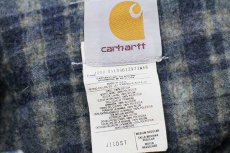 画像4: 00s USA製 carharttカーハート ブランケットライナー デニムジャケット 4ポケット M-R (4)