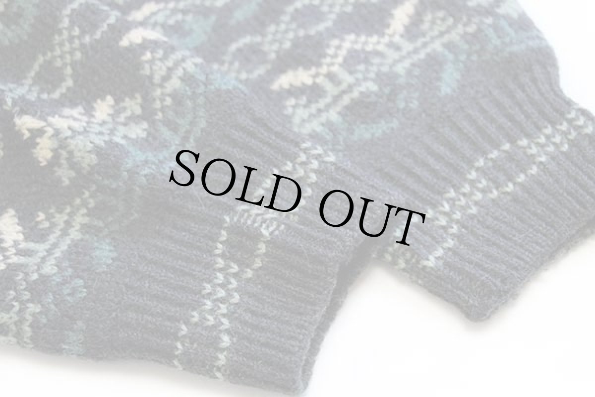 画像6: 90s イタリア製 CiAO ノルディック柄 アクリル×ウール×アルパカ×モヘヤニット セーター XL (6)