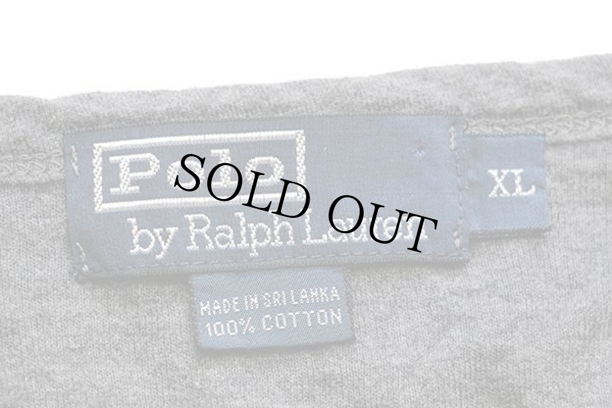 画像4: ポロ ラルフローレン ボーダー 2レイヤー コットン アンダーシャツ XL (4)