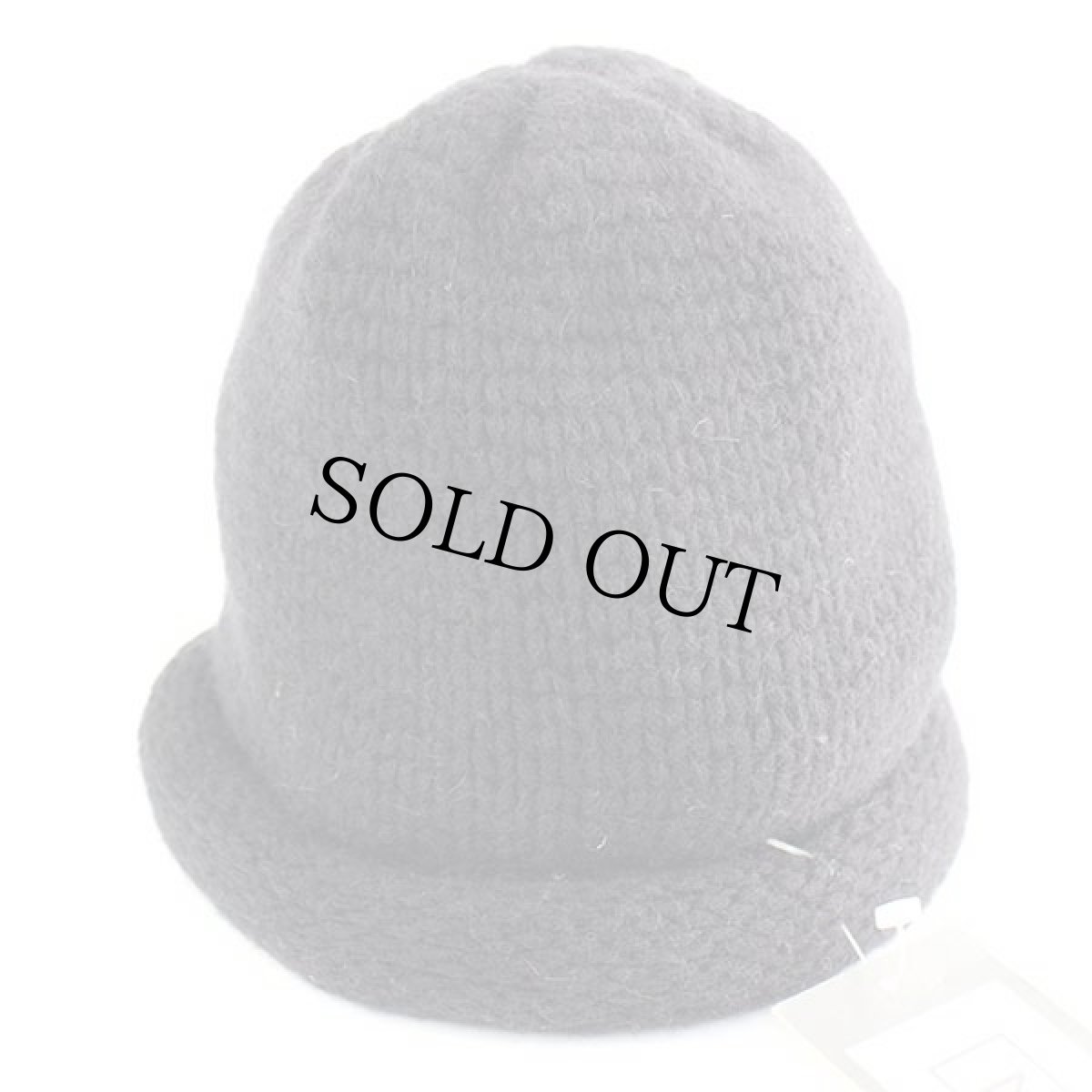 画像3: デッドストック★イタリア製 NEXOS ロール ローゲージ ウール ニットキャップ 黒 (3)