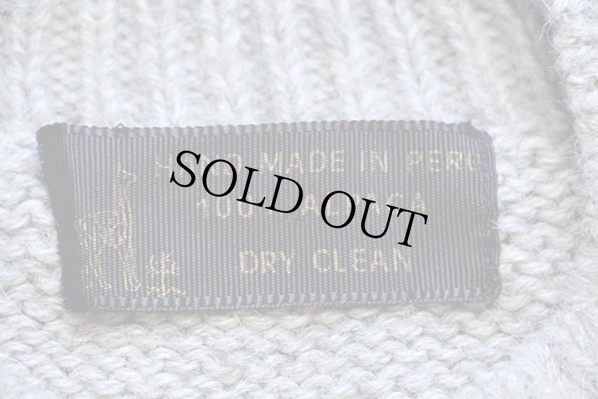 画像4: ペルー製 ノルディック柄 アルパカ ハンドニット カーディガン (4)