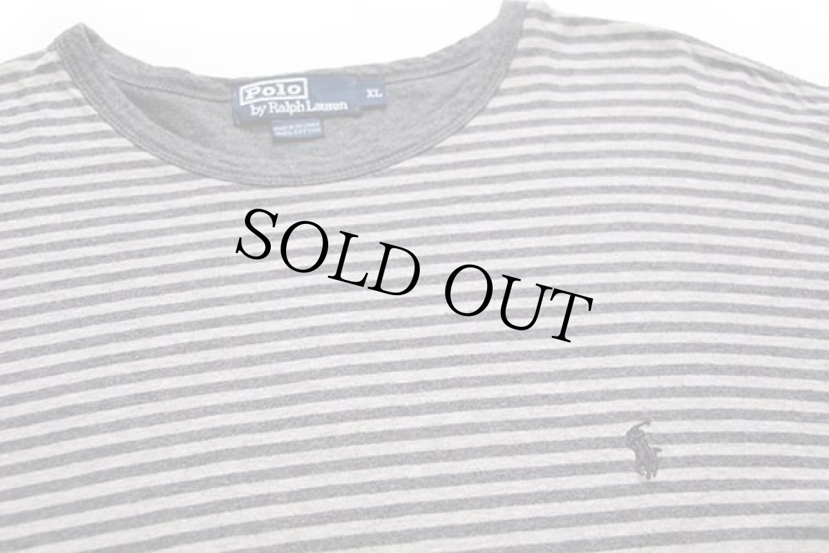 画像3: ポロ ラルフローレン ボーダー 2レイヤー コットン アンダーシャツ XL (3)