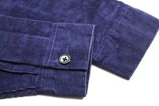 画像6: FFA OKLAHOMA チェーン刺繍&パッチ付き コットン コーデュロイ ファーマーズジャケット 紺 42 (6)