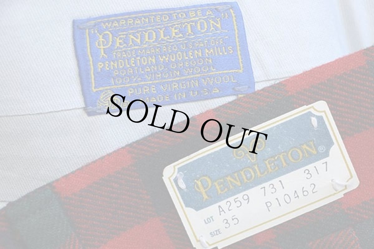 画像6: デッドストック★70s USA製 PENDLETONペンドルトン タータンチェック スラックス ウールパンツ 35 (6)