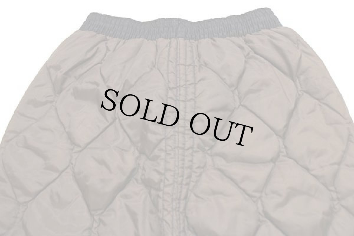 画像5: 80s UNKNOWN ナイロン キルティング ライナーパンツ 焦げ茶 (5)