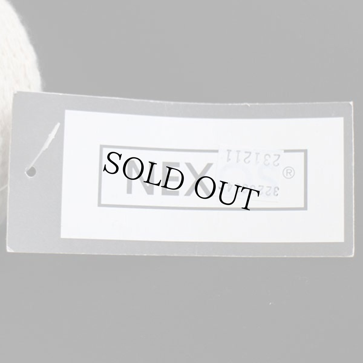 画像5: デッドストック★イタリア製 NEXOS ロール ローゲージ ウール ニットキャップ ナチュラル (5)