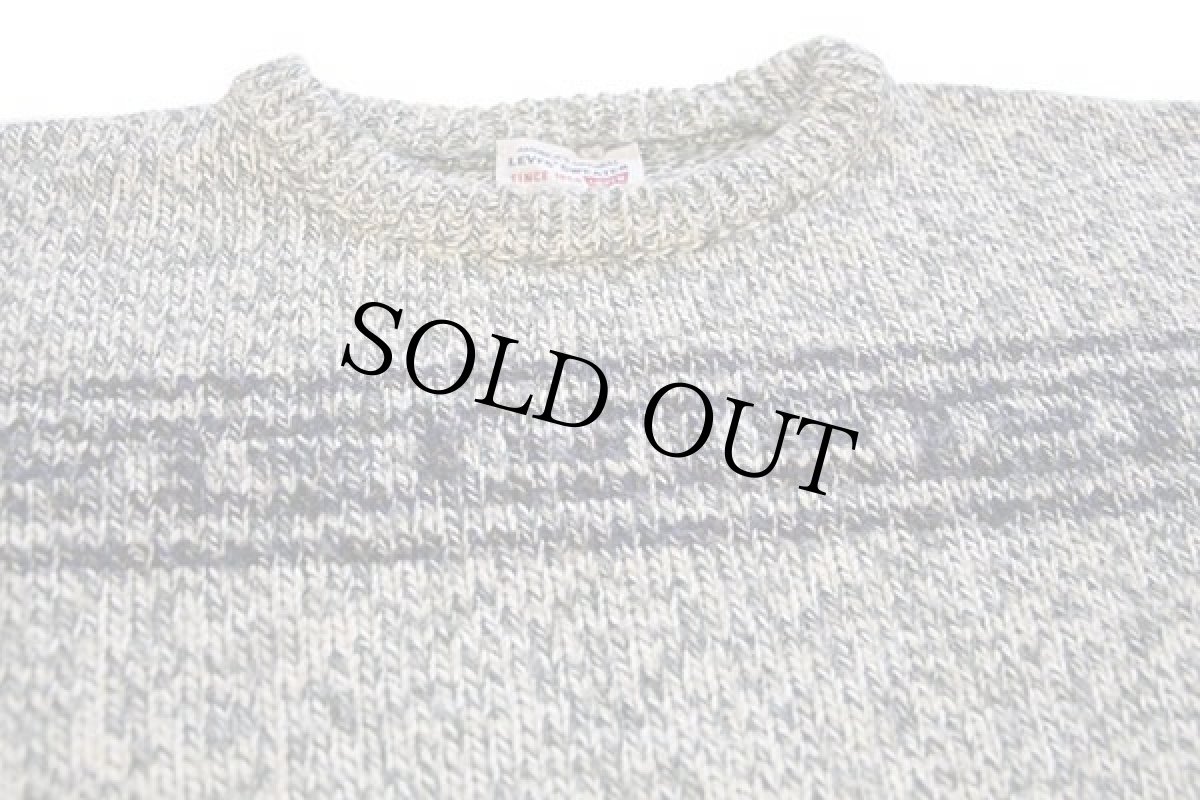 画像3: 90s イタリア製 Levi'sリーバイス シェットランドウール×アクリルニット セーター ミックス L★ユーロ (3)