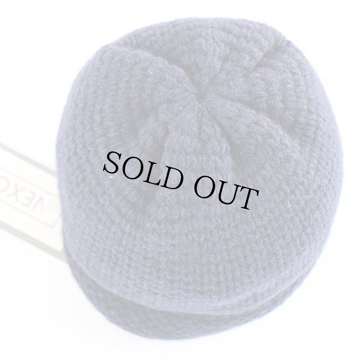 画像4: デッドストック★イタリア製 NEXOS ロール ローゲージ ウール ニットキャップ 紺 (4)