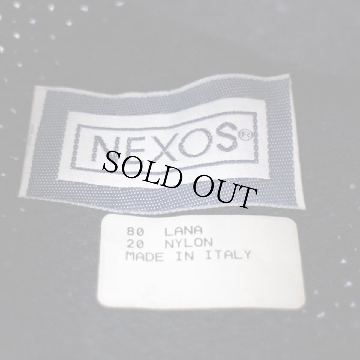 画像5: デッドストック★イタリア製 NEXOS ロール ローゲージ ウール ニットキャップ 紺 (5)