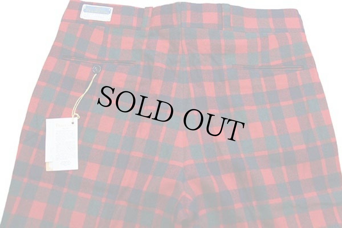 画像5: デッドストック★70s USA製 PENDLETONペンドルトン タータンチェック スラックス ウールパンツ 35 (5)