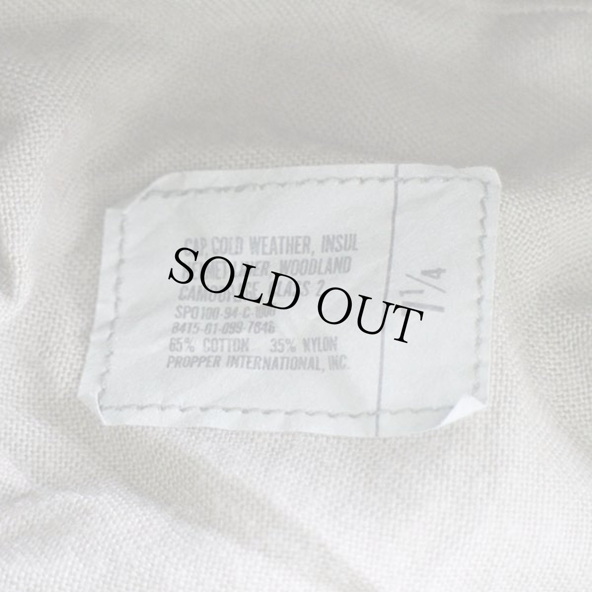 画像8: 90s 米軍 U.S.ARMY ウッドランドカモ ヘルメットライナー キャップ 7 1/4 (8)