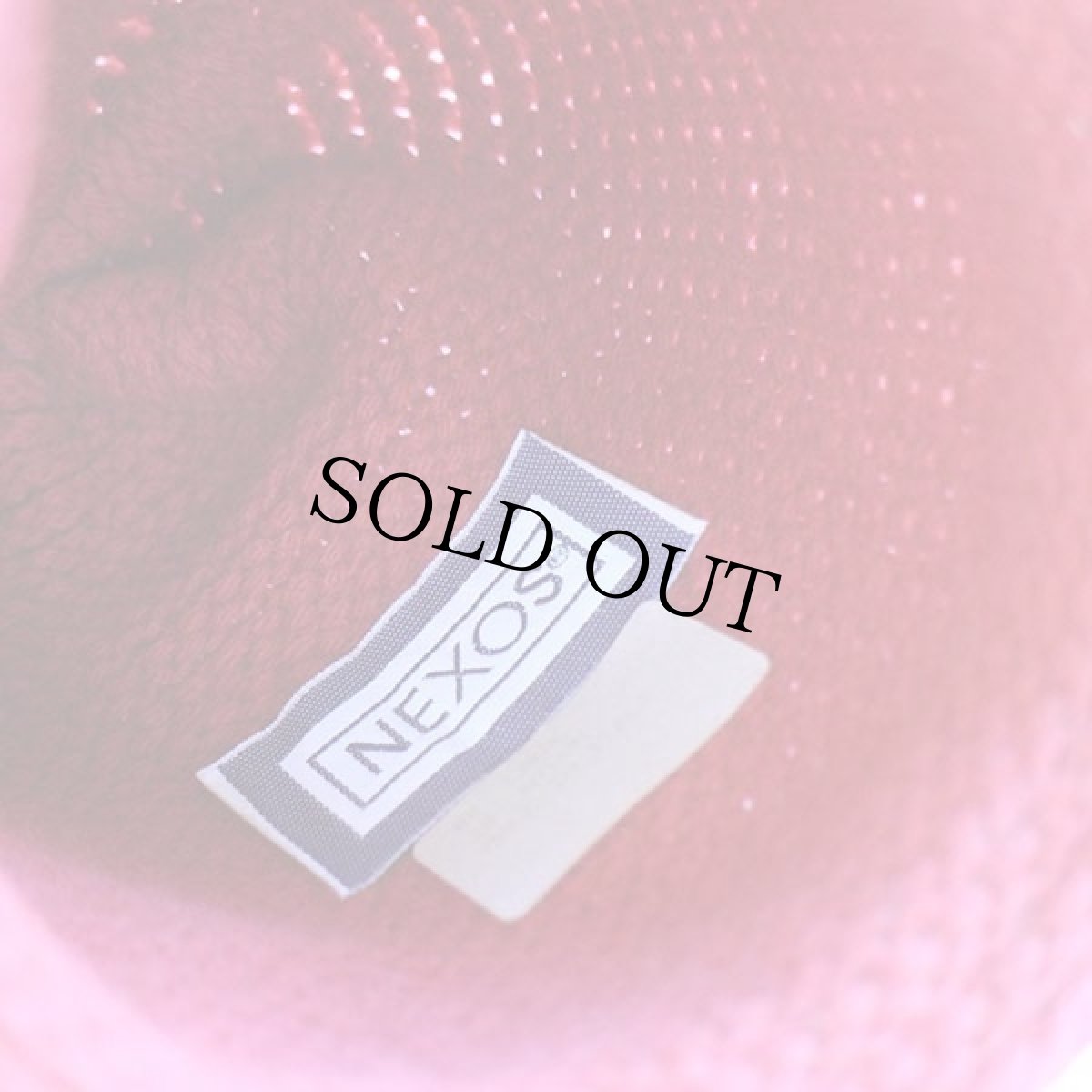 画像7: デッドストック★イタリア製 NEXOS ロール ローゲージ ウール ニットキャップ 濃赤 (7)