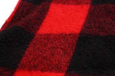 画像5: 70s L.L.Bean 筆記体タグ バッファローチェック ウールシャツ 赤×黒 M (5)