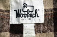 画像4: 70s USA製 Woolrichウールリッチ チェック ウールライナー マウンテンパーカー 焦げ茶 L (4)
