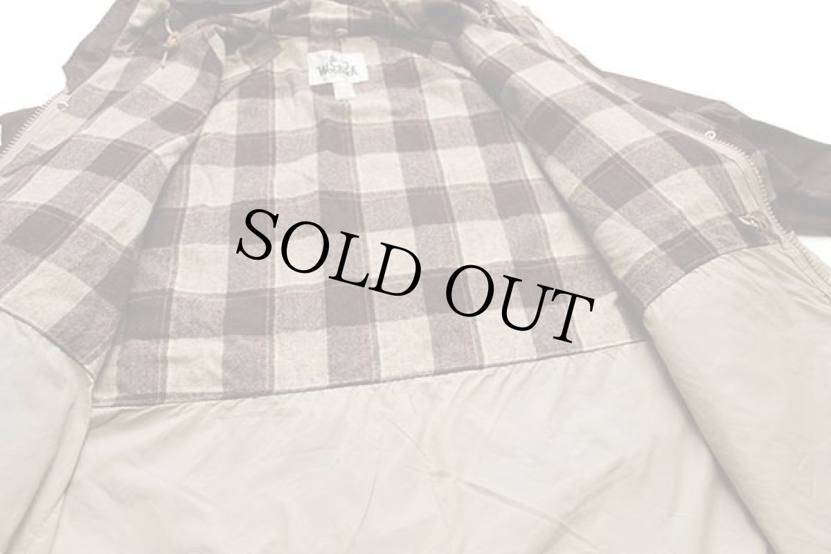 画像5: 70s USA製 Woolrichウールリッチ チェック ウールライナー マウンテンパーカー 焦げ茶 L (5)