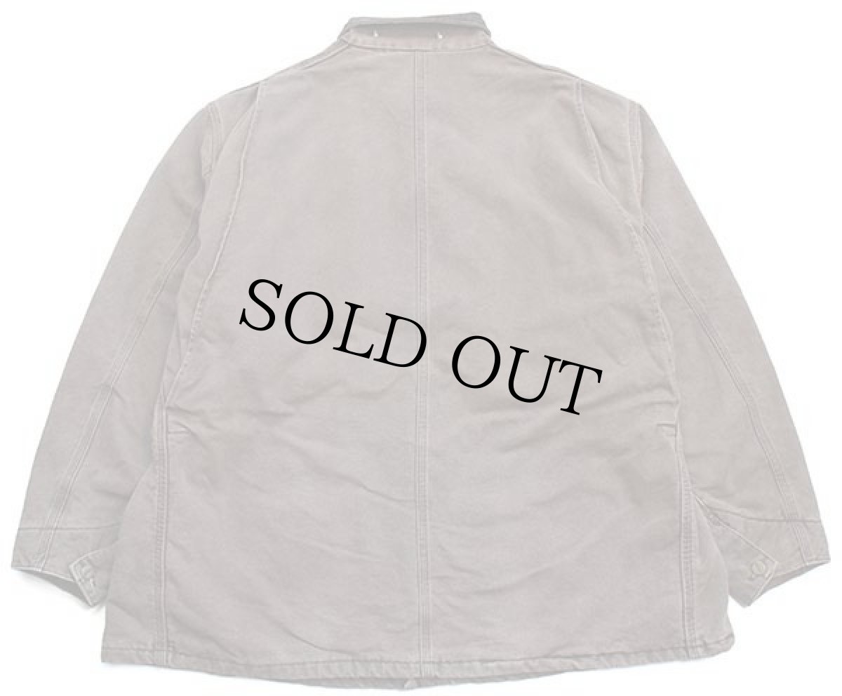 画像2: 00s USA製 carharttカーハート ブランケットライナー ダック地 チョアコート カバーオール 焦げ茶 3XL★特大 (2)