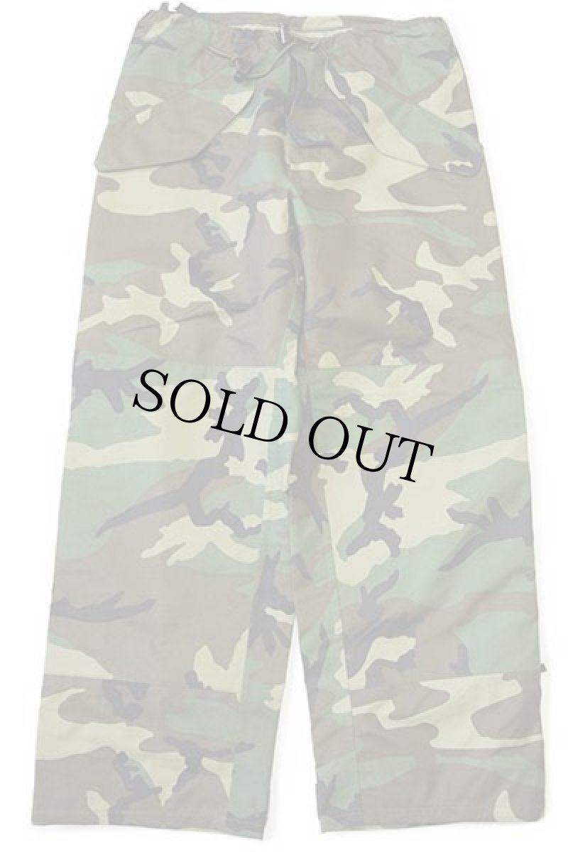 画像2: 90s 米軍 U.S.ARMY ECWCS GEN1 ウッドランドカモ GORE-TEXゴアテックス ナイロン オーバーパンツ S-S (2)