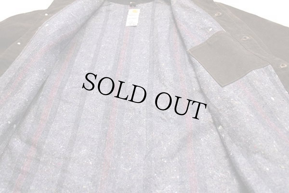 画像4: 00s メキシコ製 carharttカーハート ブランケットライナー ダック地 チョアコート カバーオール 焦げ茶 3XL★特大 (4)