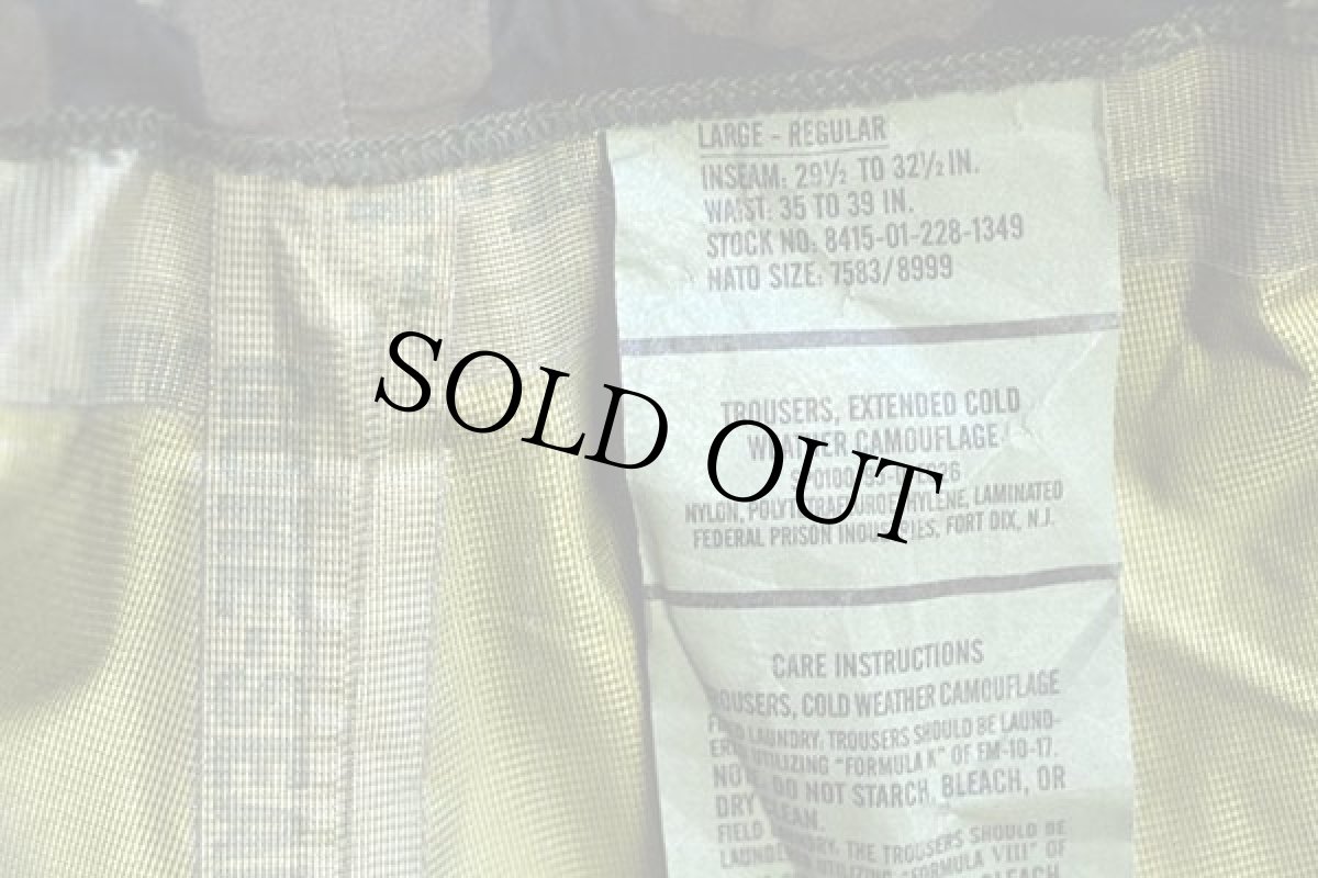 画像6: 90s 米軍 U.S.ARMY ECWCS GEN1 ウッドランドカモ GORE-TEXゴアテックス ナイロン オーバーパンツ L-R★10 (6)