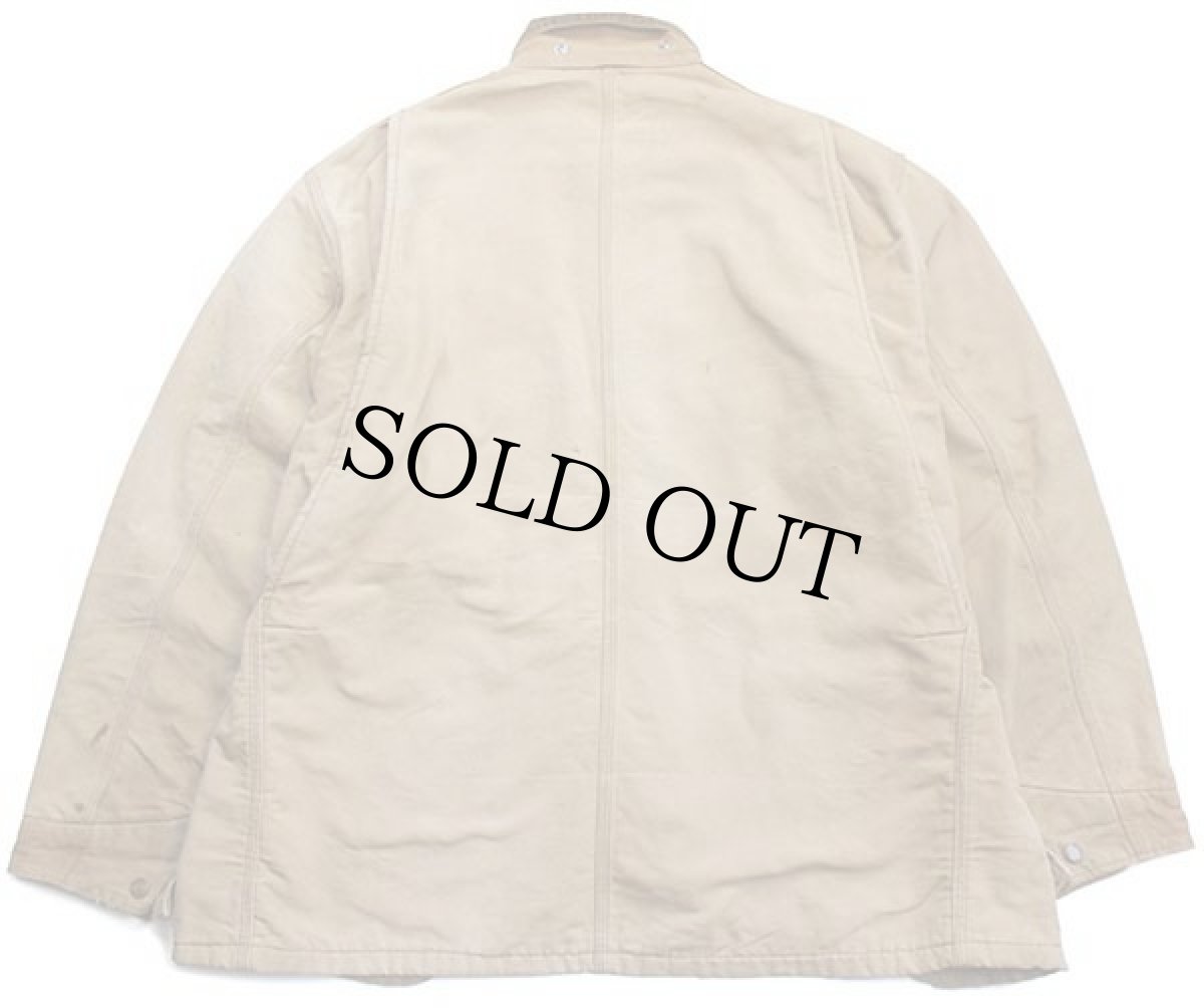 画像2: 70s USA製 carharttカーハート ブランケットライナー ダック地 チョアコート カバーオール ボロ 茶 フェード 54L★特大 (2)