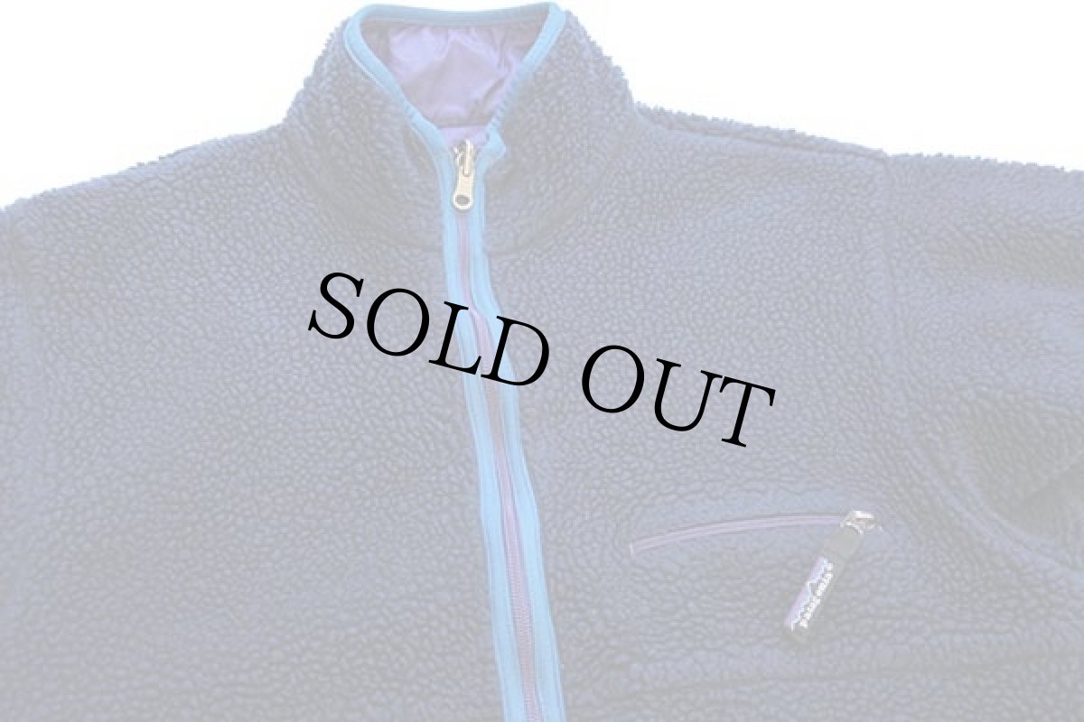 画像3: 90s USA製 patagoniaパタゴニア グリセード リバーシブル ナイロン×フリースジャケット 紺×紫 S (3)