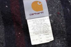 画像5: 00s USA製 carharttカーハート ブランケットライナー ダック地 チョアコート カバーオール 茶 フェード 56★特大 (5)