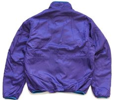画像7: 90s USA製 patagoniaパタゴニア グリセード リバーシブル フリースジャケット 紺×紫 S (7)