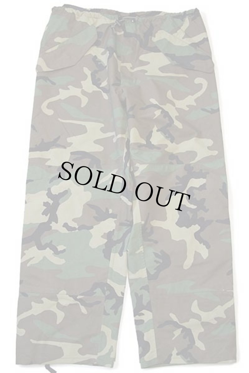 画像2: 90s 米軍 U.S.ARMY ECWCS GEN1 ウッドランドカモ GORE-TEXゴアテックス ナイロン オーバーパンツ L-R★10 (2)