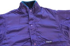 画像8: 90s USA製 patagoniaパタゴニア グリセード リバーシブル フリースジャケット 紺×紫 S (8)