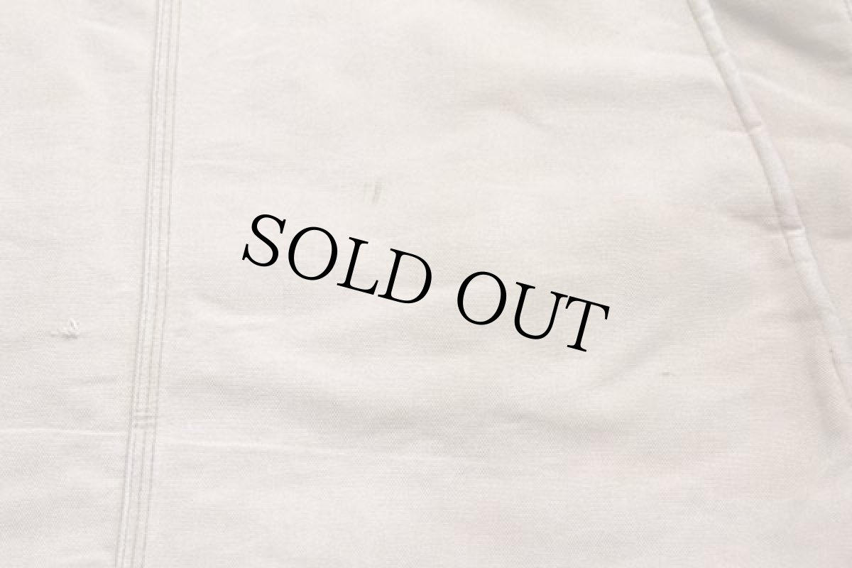 画像8: 70s USA製 carharttカーハート ブランケットライナー ダック地 チョアコート カバーオール ボロ 茶 フェード 54L★特大 (8)