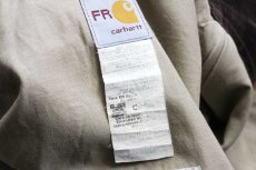 画像4: USA製 carharttカーハート TRU CHECK 刺繍 FR ダック地 ワークジャケット 茶 XL (4)
