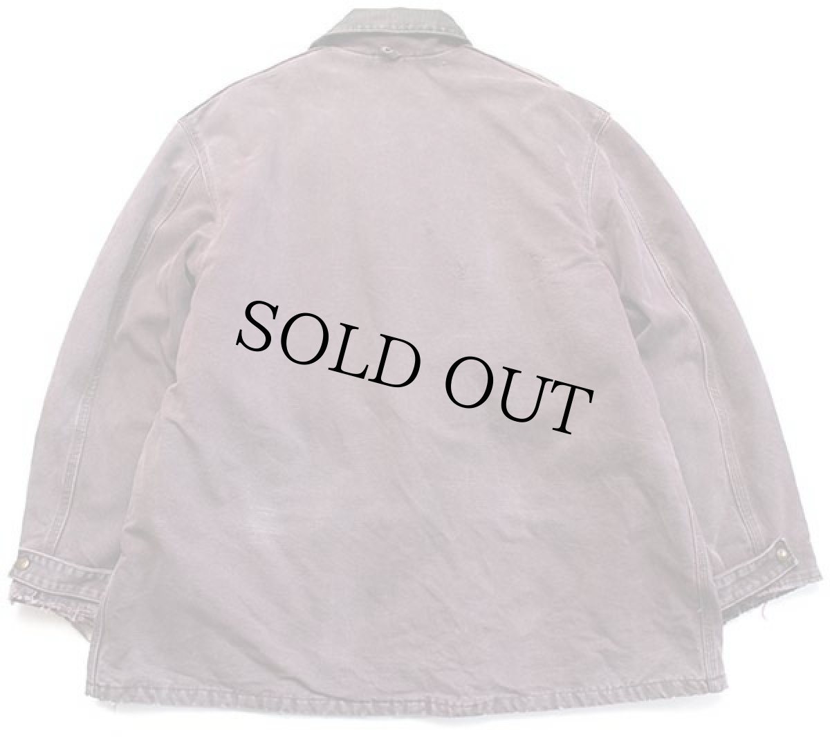 画像2: 80s USA製 carharttカーハート ブランケットライナー ダック地 マウンテンコート ボロ バーガンディ フェード XL (2)