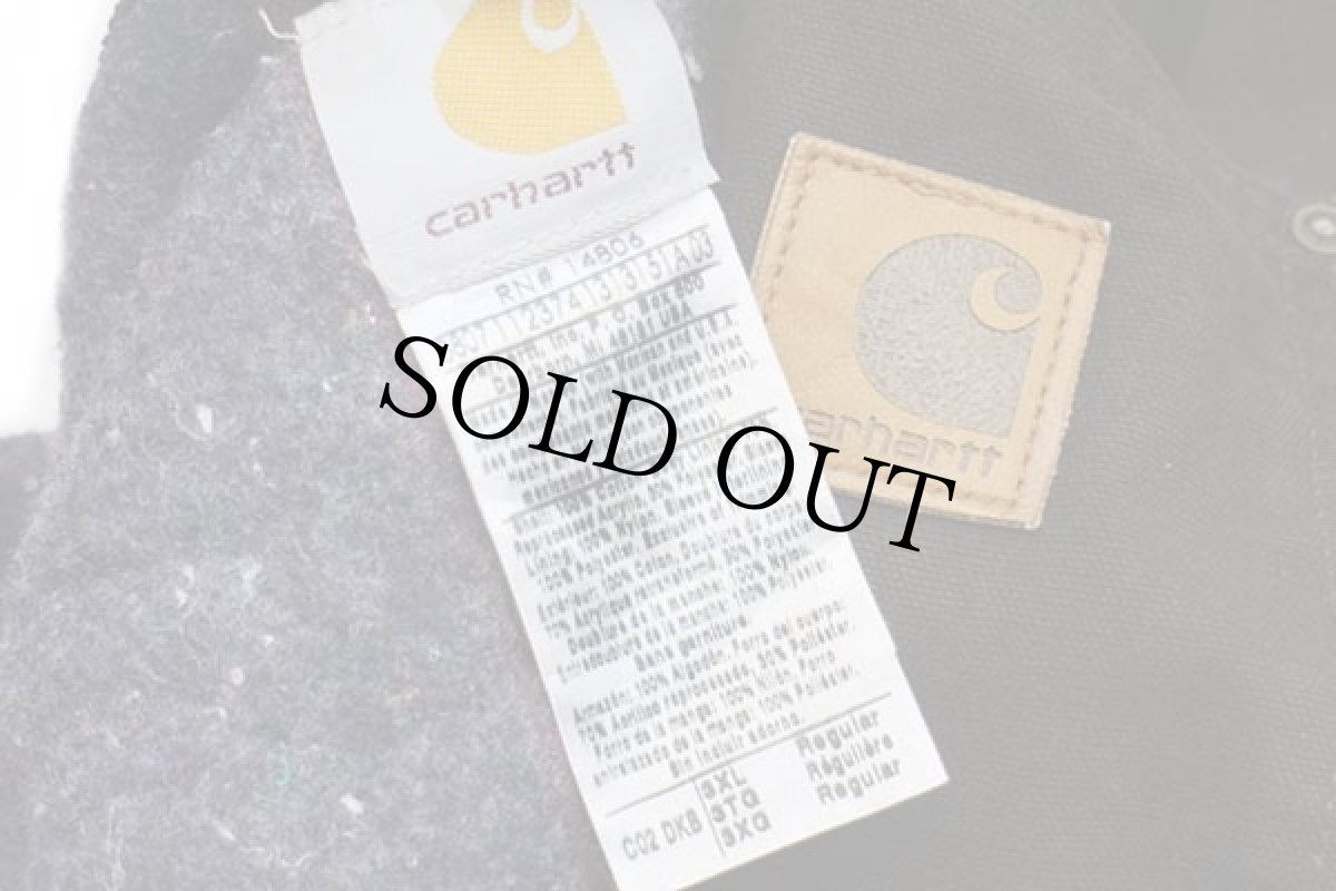 画像5: 00s メキシコ製 carharttカーハート ブランケットライナー ダック地 チョアコート カバーオール 焦げ茶 3XL★特大 (5)