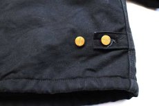 画像6: メキシコ製 carharttカーハート miller TRUCK LINES 刺繍 キルティングライナー ダック地 トラディショナルジャケット 黒 2XL★特大 (6)