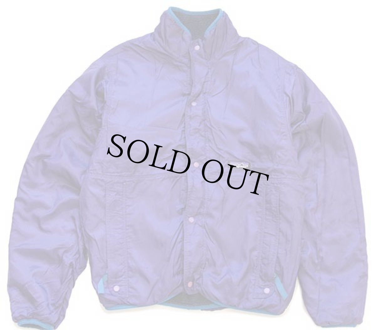 画像6: 90s USA製 patagoniaパタゴニア グリセード リバーシブル ナイロン×フリースジャケット 紺×紫 S (6)