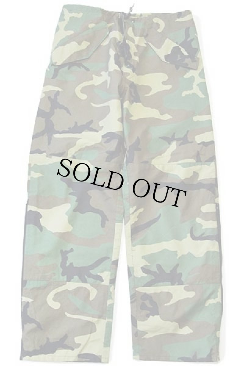 画像2: 00s 米軍 U.S.ARMY ECWCS GEN1 ウッドランドカモ GORE-TEXゴアテックス ナイロン オーバーパンツ M-L★08 (2)