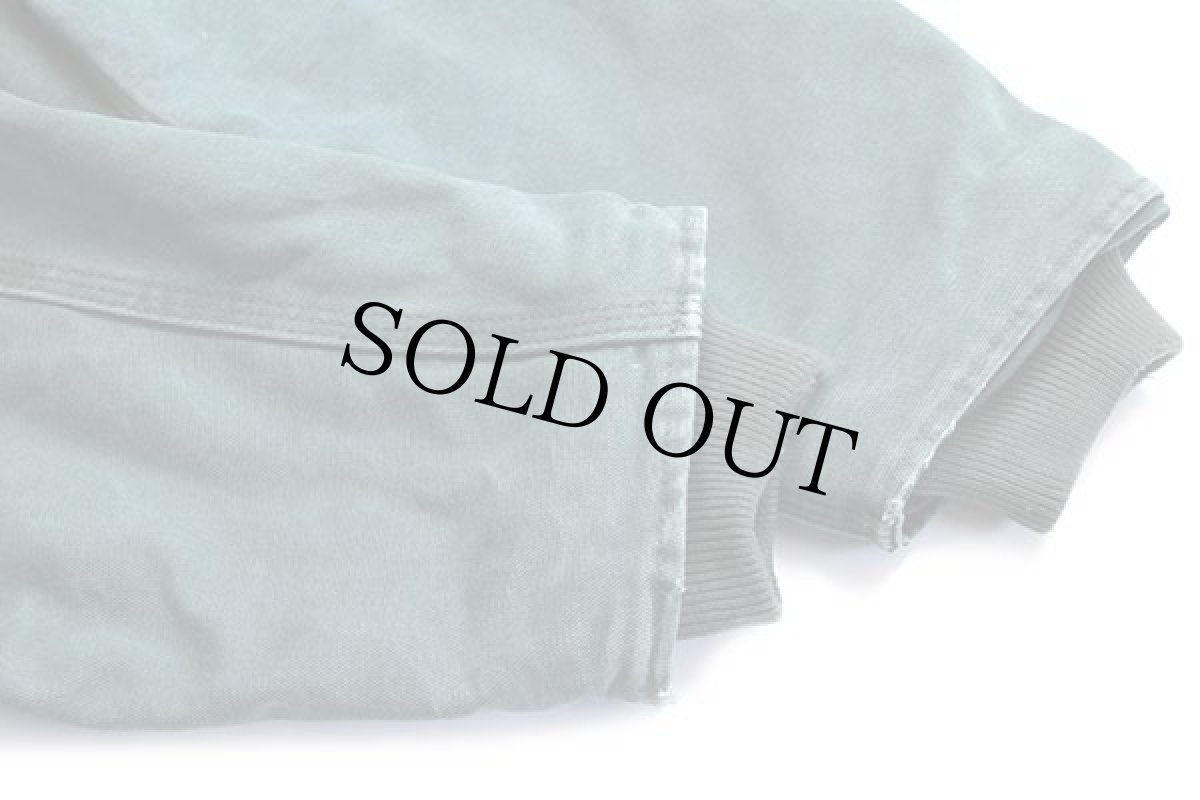 画像6: 90s carharttカーハート キルティングライナー サンドストーン ダック地 ランチコート 緑 (6)