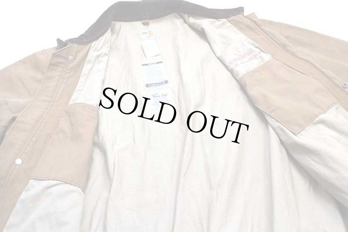 画像6: USA製 carharttカーハート TRU CHECK 刺繍 FR ダック地 ワークジャケット 茶 XL (6)