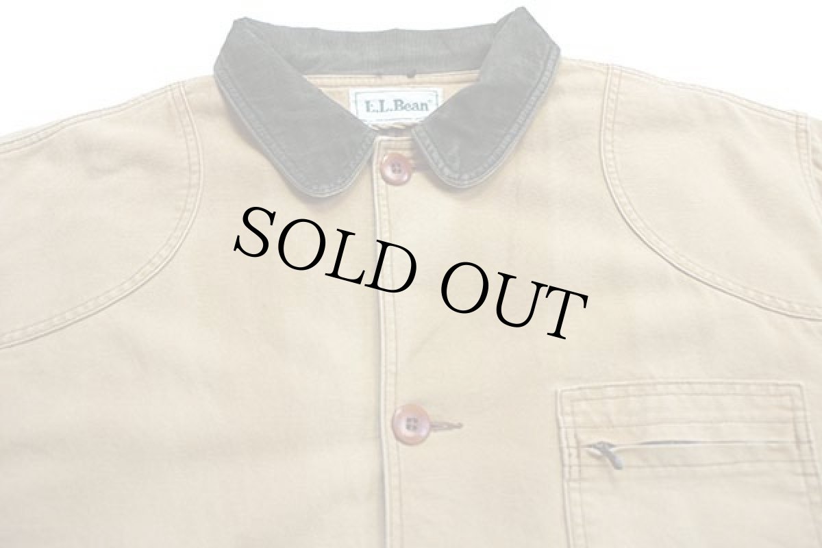 画像3: 90s L.L.Bean チェック PRIMALOFTプリマロフト 中綿入りライナー付き ダック地 フィールドコート 茶 XL★ジャケット (3)