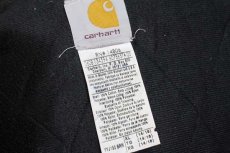 画像4: 00s メキシコ製 carharttカーハート キルティングライナー ダック地 アクティブジャケット パーカー 茶 ボーイズXL (4)