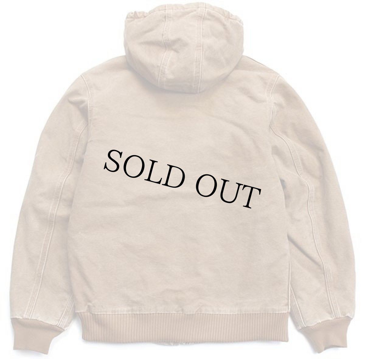 画像2: 00s メキシコ製 carharttカーハート キルティングライナー ダック地 アクティブジャケット パーカー 茶 ボーイズXL (2)