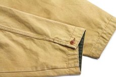 画像7: 90s L.L.Bean チェック PRIMALOFTプリマロフト 中綿入りライナー付き ダック地 フィールドコート 茶 XL★ジャケット (7)