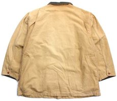 画像2: 90s L.L.Bean チェック PRIMALOFTプリマロフト 中綿入りライナー付き ダック地 フィールドコート 茶 XL★ジャケット (2)