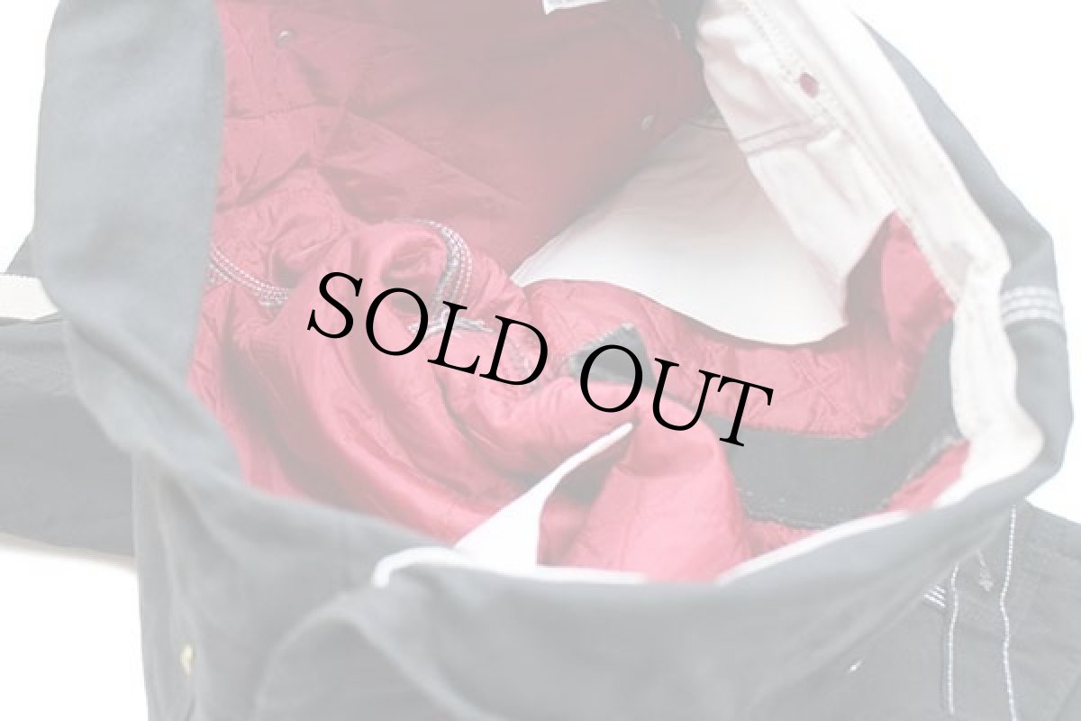 画像6: 00s メキシコ製 carharttカーハート キルティングライナー ダック地 ダブルニー オーバーオール 黒 w38 L32 (6)