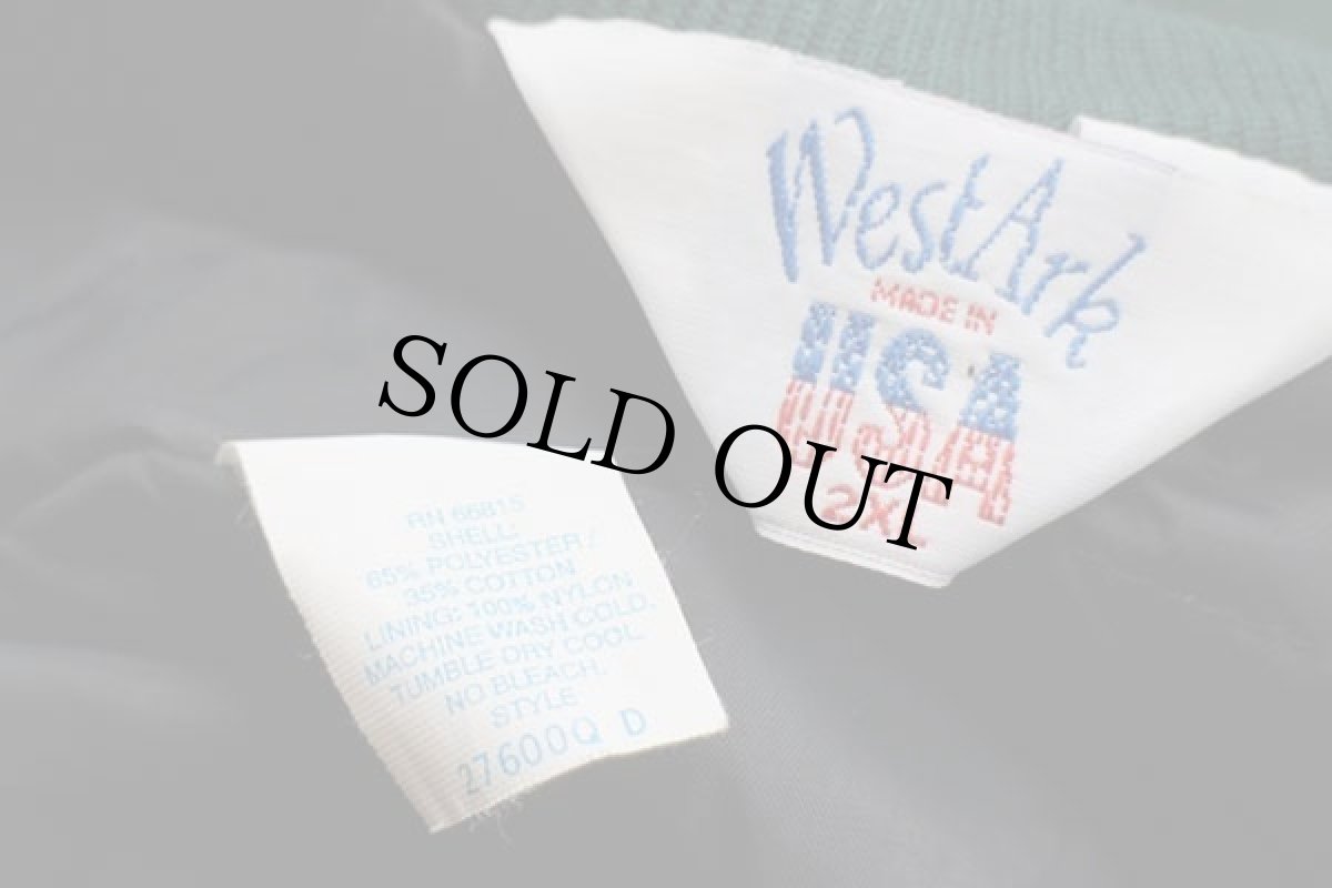 画像4: 80s USA製 WestArk POLICE&FIRE COLORADO刺繍 ツートン 切り替え キルティングライナー ジャケット 2XL★特大 (4)