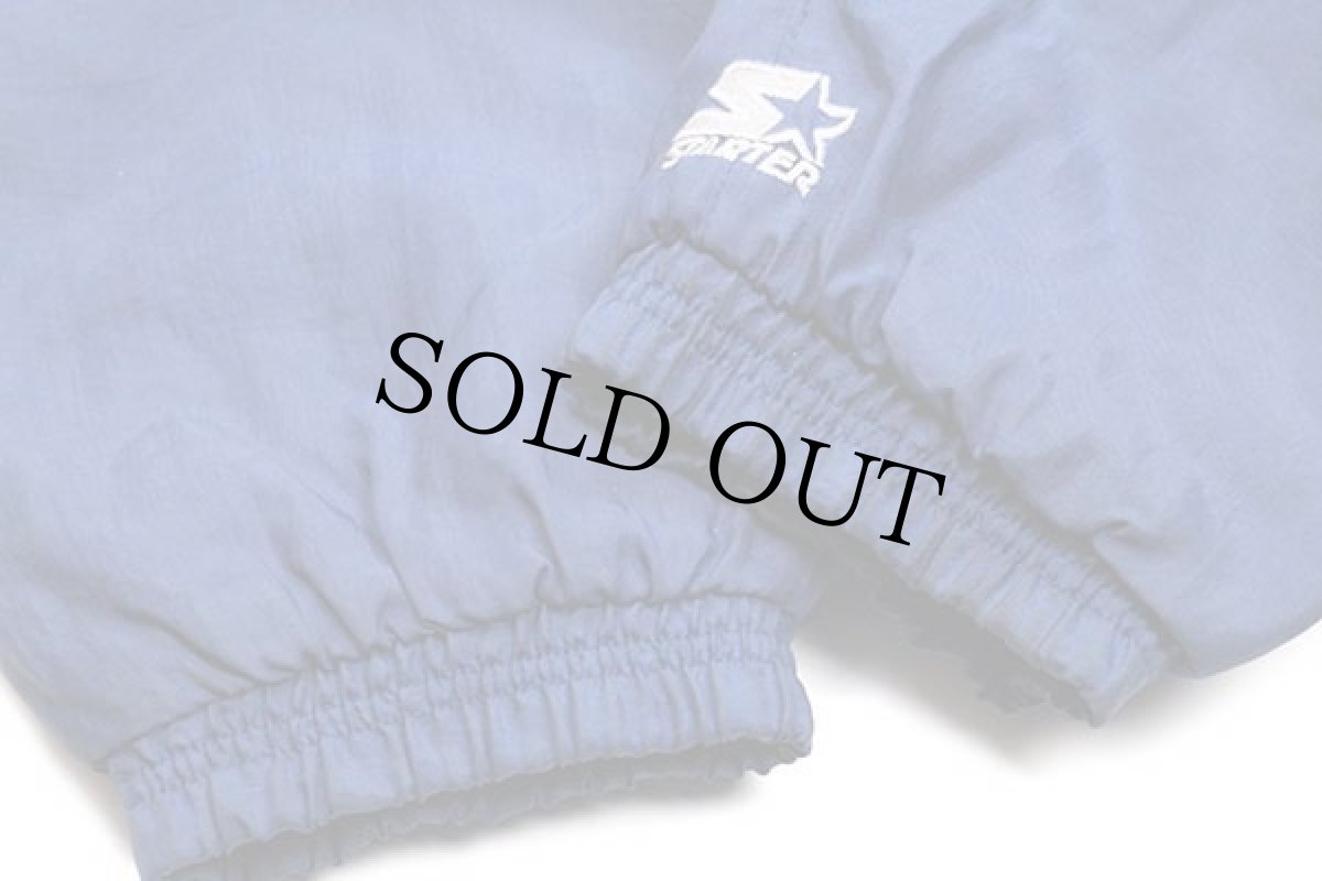 画像6: 90s STARTERスターター NFL DALLAS COWBOYS 刺繍&レタードパッチ付き キルティングライナー ナイロンパーカー 紺 XXXXL★特大 (6)