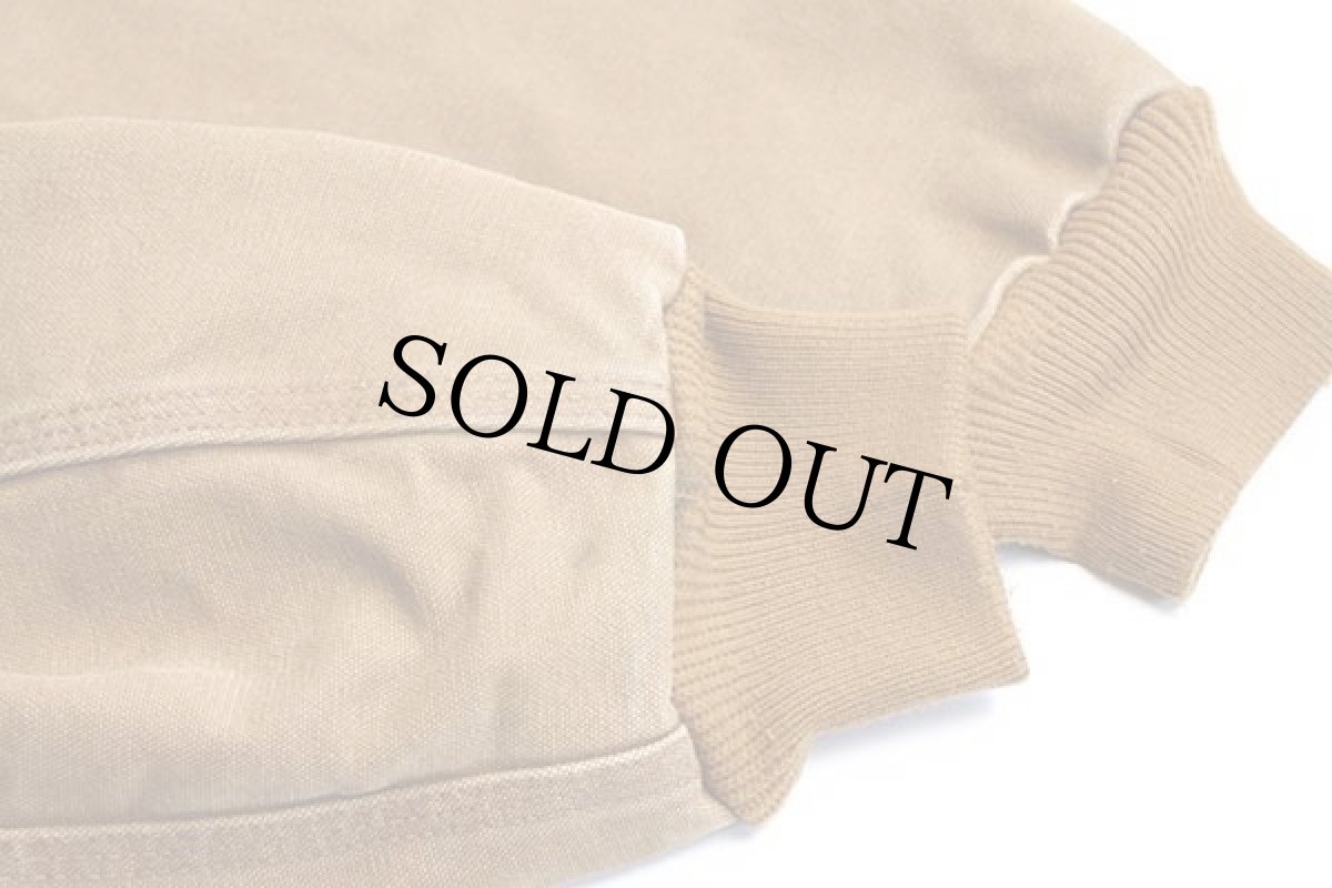 画像8: メキシコ製 carharttカーハート キルティングライナー ダック地 アクティブジャケット パーカー 茶 W-S (8)