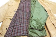 画像5: 90s L.L.Bean チェック PRIMALOFTプリマロフト 中綿入りライナー付き ダック地 フィールドコート 茶 XL★ジャケット (5)